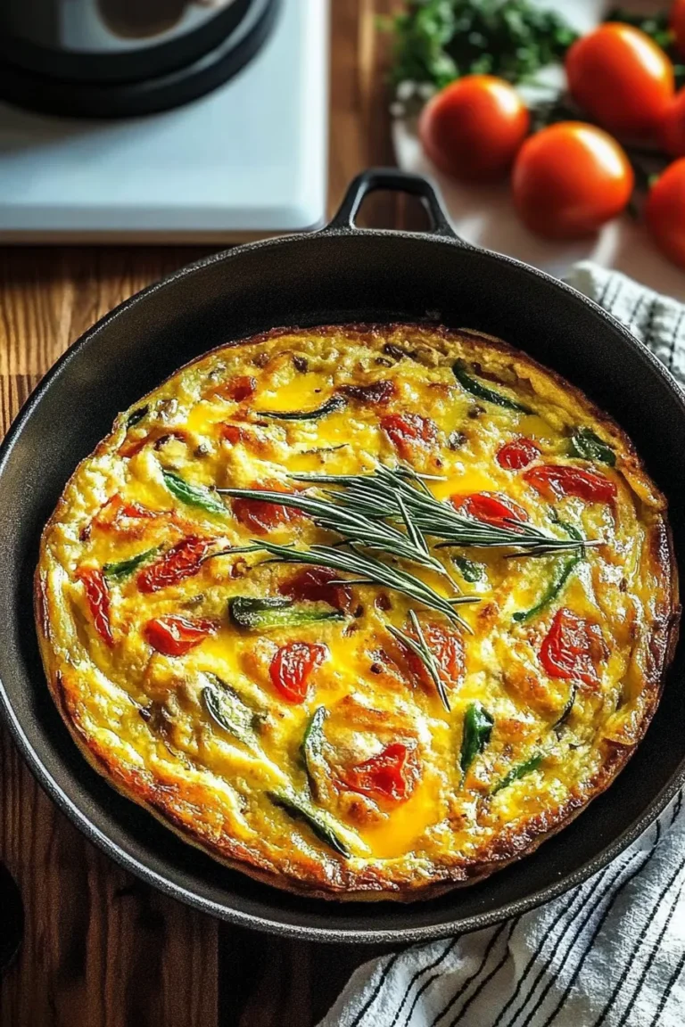 Quick Cheesy Vegetable Frittata