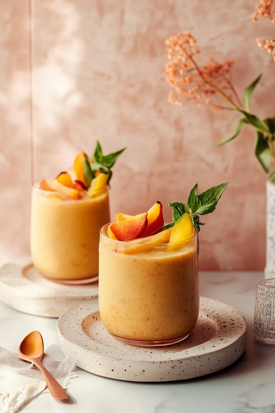 Frozen Peach Daiquiri (2 Ways!)