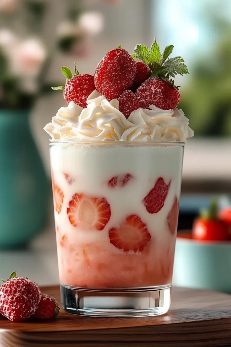 Fruit Irish Cream Soda in a Glass - Refreshing Summer Drink