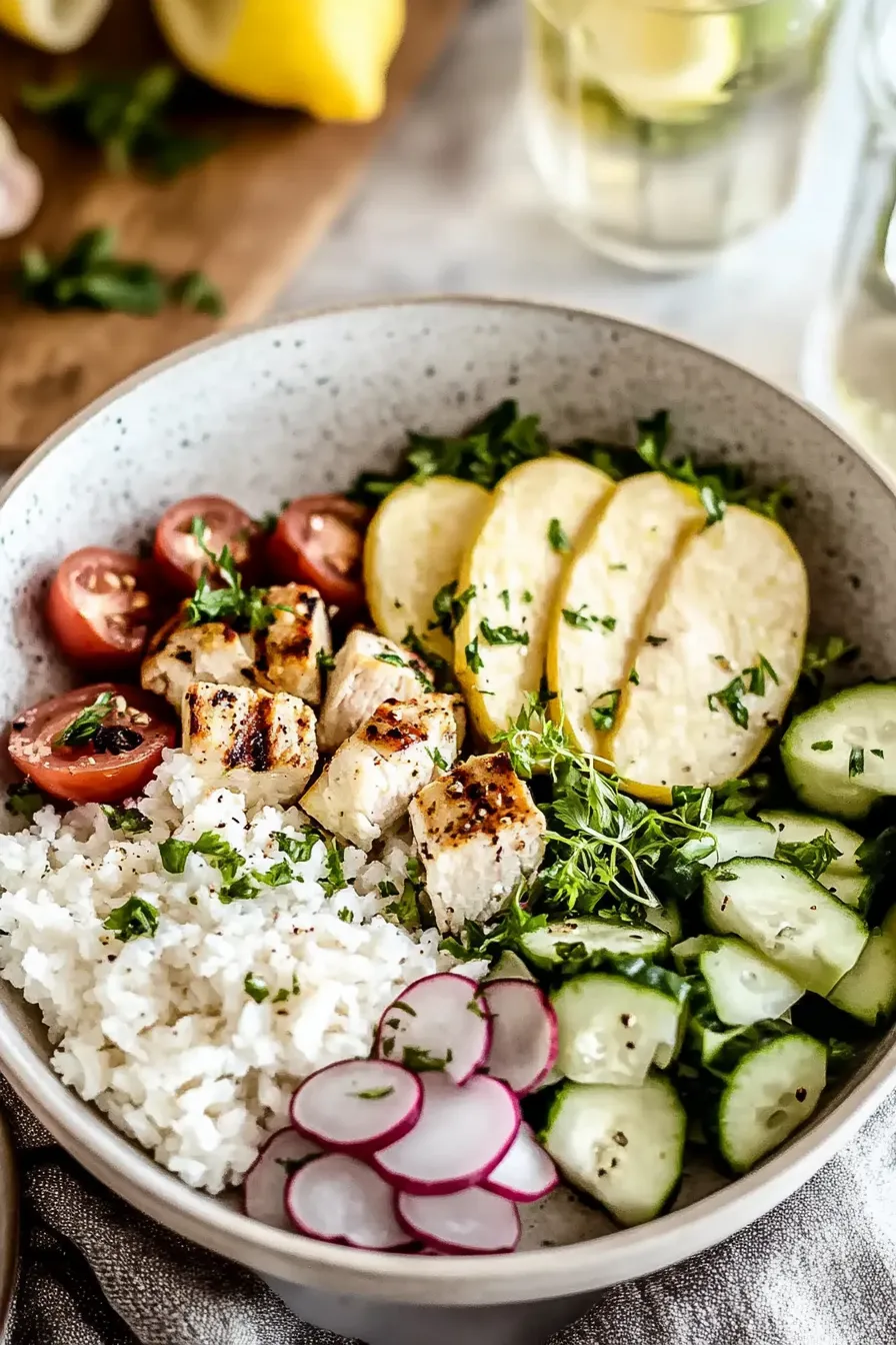 Greek Chicken Bowls