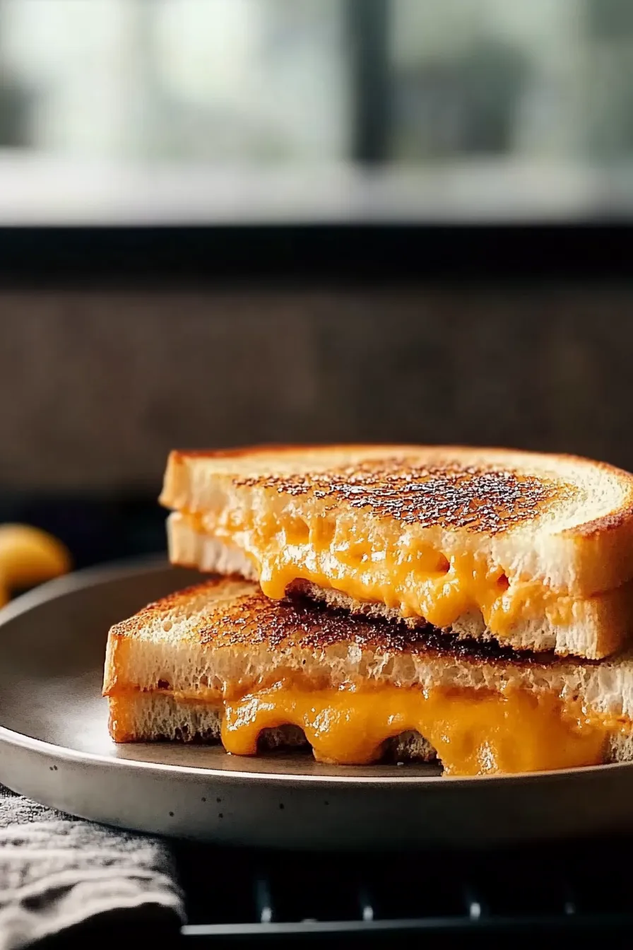 Grilled Cheese Perfection on a Plate