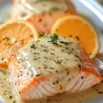 Honey Mustard Salmon Plated with Fresh Herbs