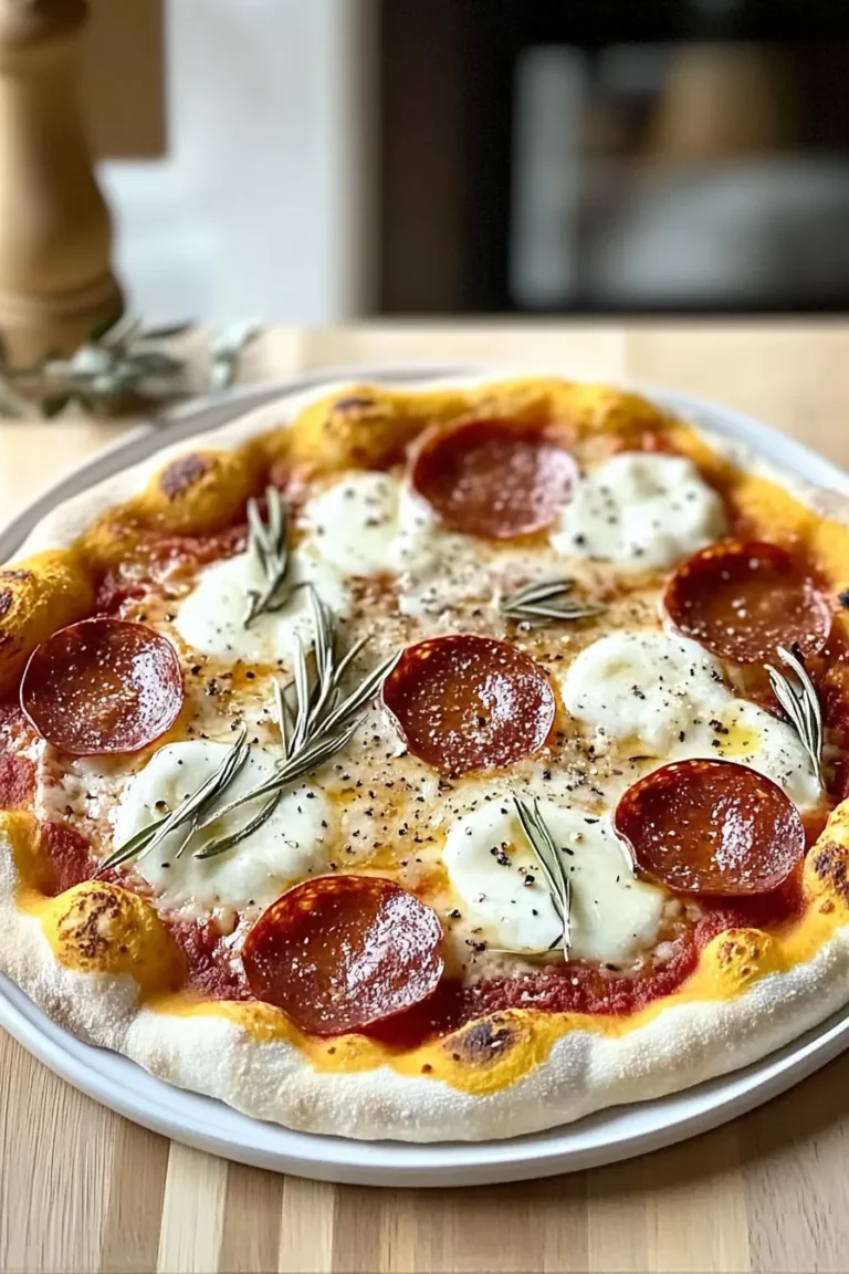 Hot Honey Pepperoni Ricotta Pizza Freshly Baked
