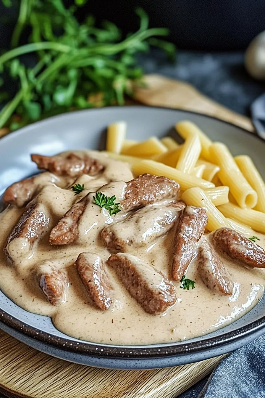 Irresistible Steak Creamy Garlic Pasta Recipe to Impress