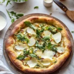 Lemon Artichoke Arugula Pizza Freshly Baked