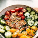 Vibrant Mango Chicken Salad in a Bowl
