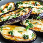 Mediterranean Roasted Eggplant Dish on a Plate