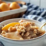 Delicious Nectarine Brown Sugar Crisp Fresh Out of the Oven