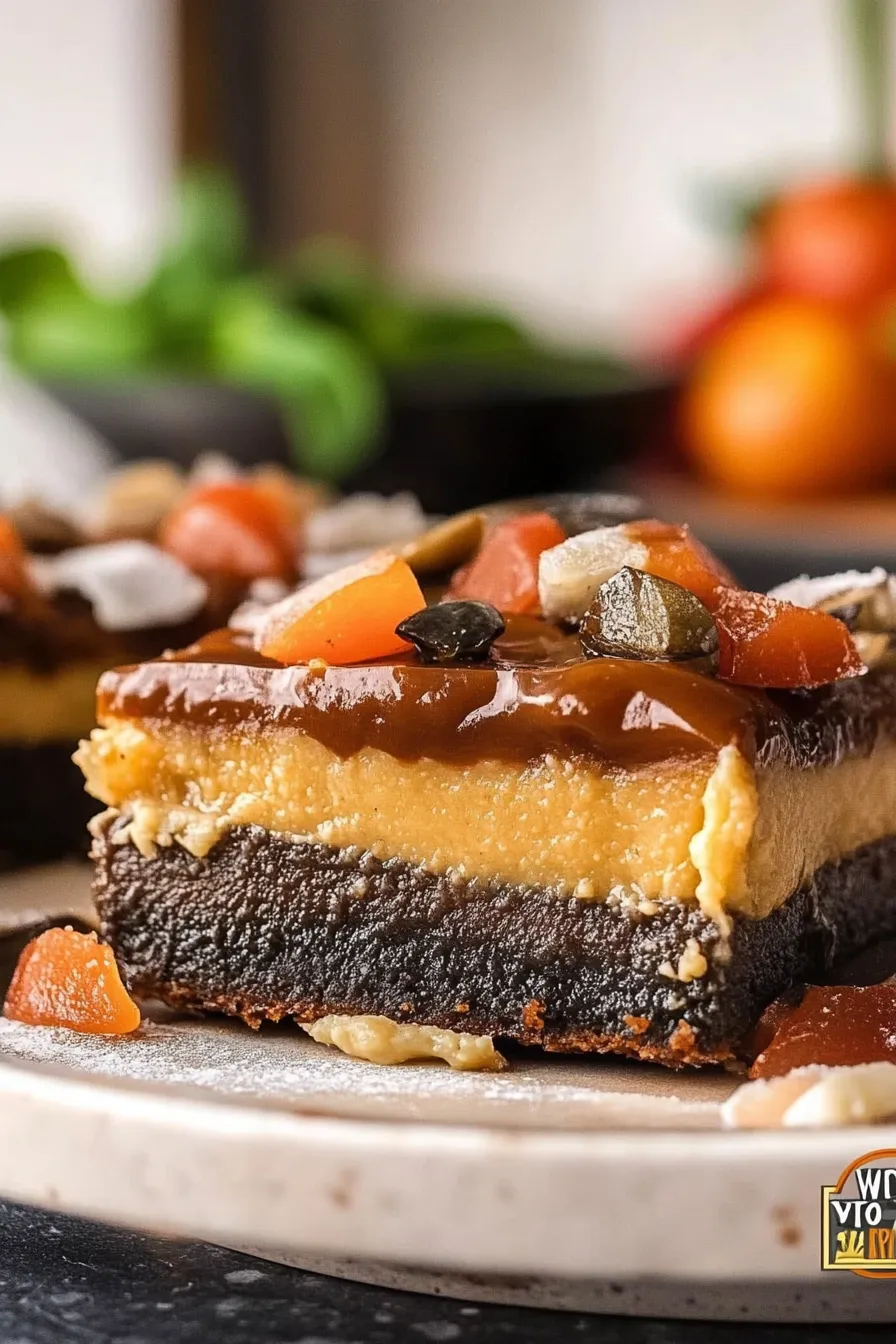 Ooey Gooey Millionaire Brownies