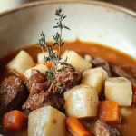 Pioneer Woman’s Crockpot Beef Stew in a Warm Bowl