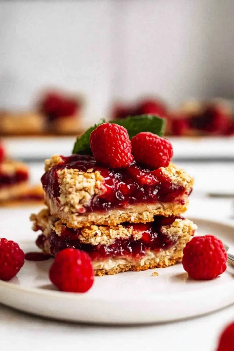 Raspberry Jam Bars Freshly Baked and Ready to Enjoy