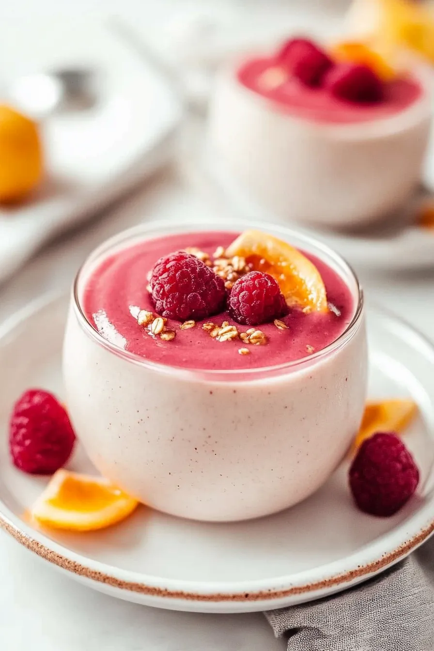 Raspberry Peach Smoothie