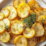 Roasted Summer Squash with Parmesan Garnished