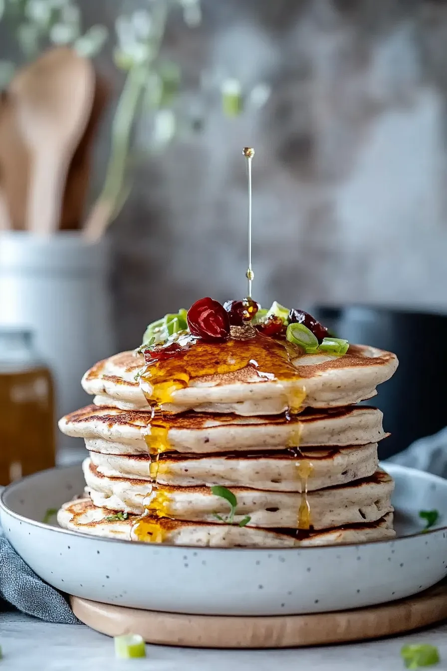 Savoury Dinner Pancakes with Chilli Butter