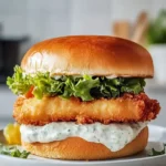 Shrimp Burger Ready to Serve