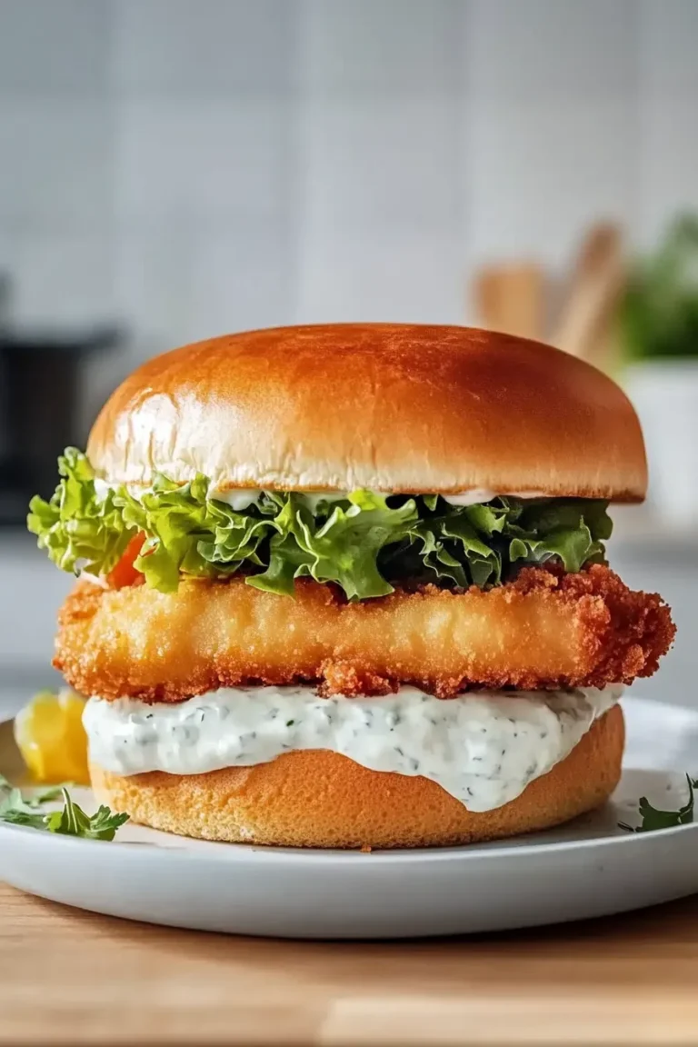 Shrimp Burger Ready to Serve