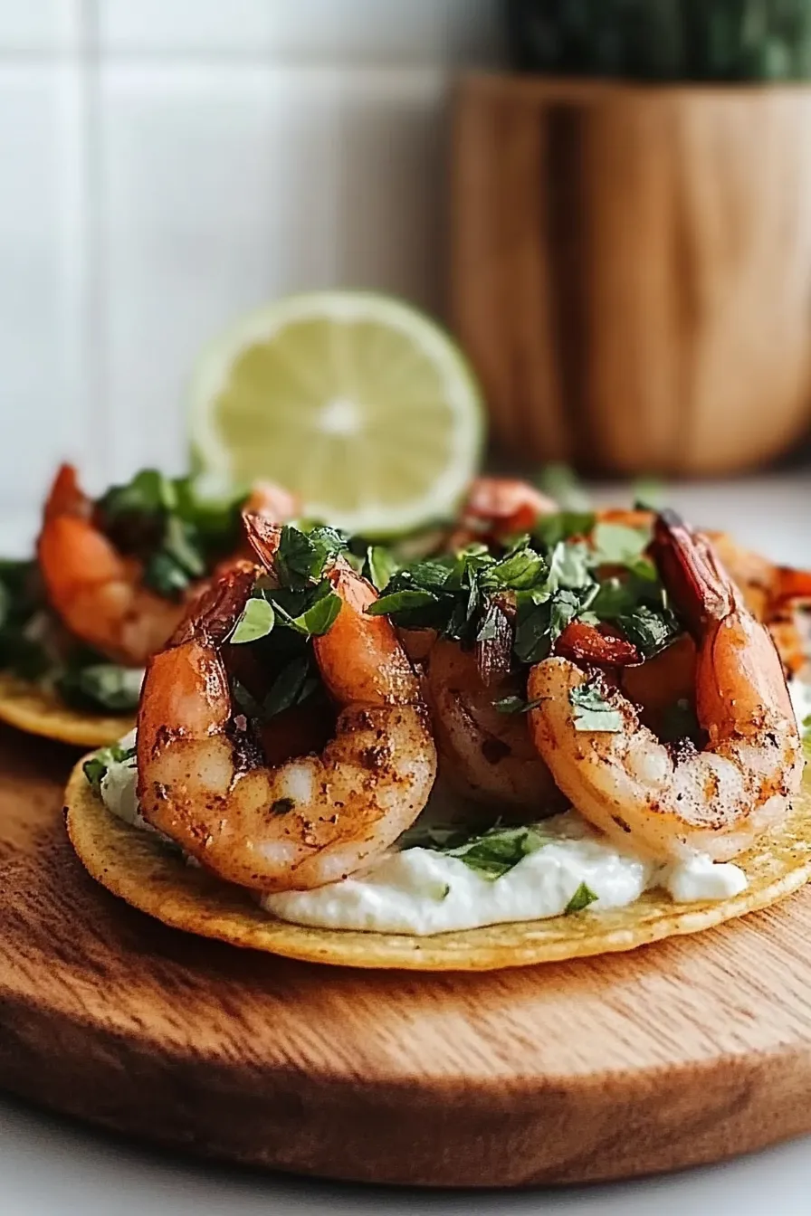 Shrimp Tostadas Summer: Colorful and Flavorful Plate