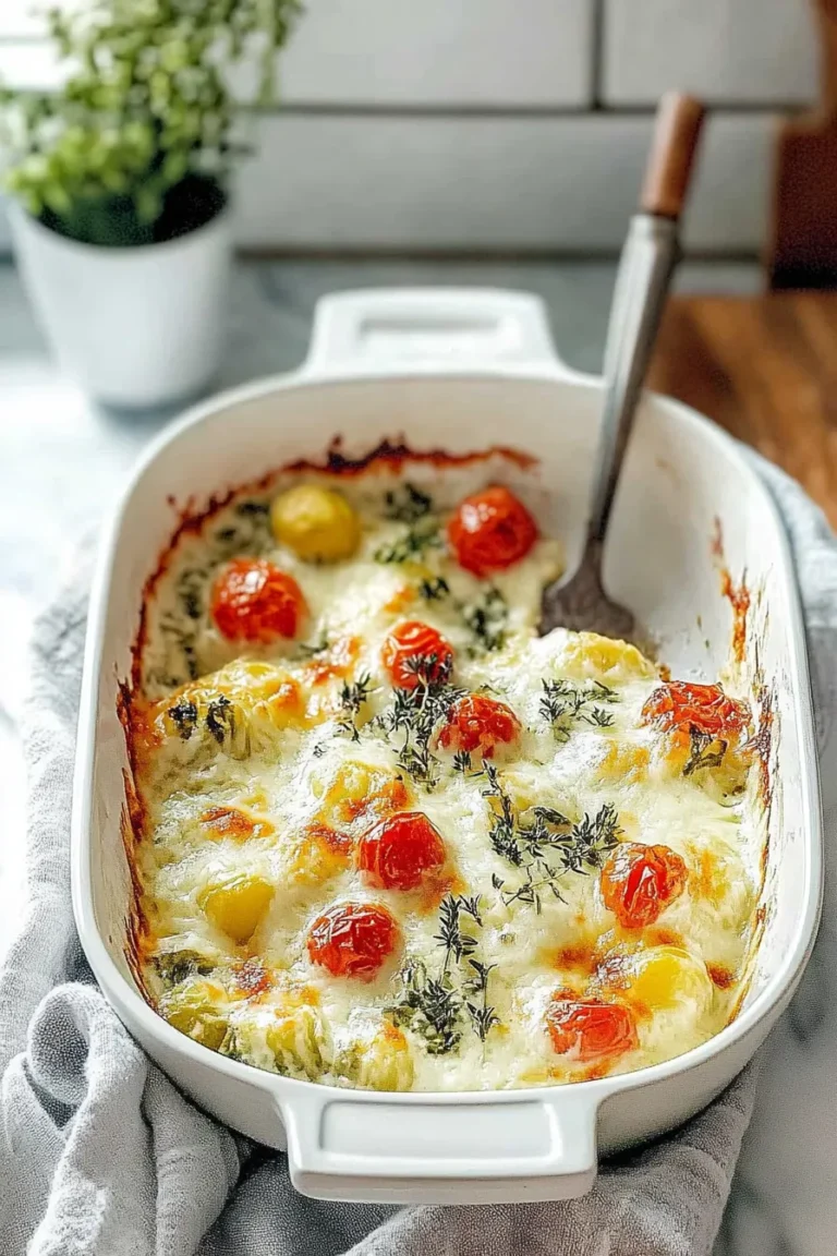 Simple Baked Zucchini and Cheese Fresh from the Oven
