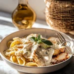Simple Chicken Zucchini Alfredo Pasta