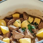 Delicious Slow Cooker Steak and Cheddar Potato Casserole