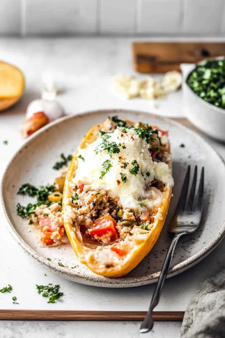 Delicious Spaghetti Squash Boats Filled with Flavor