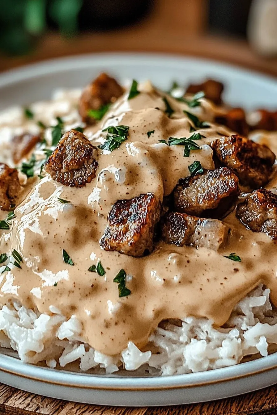 Delicious Steak Queso Rice Bowl