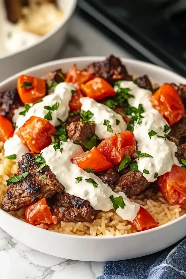 Steak Queso Rice with Avocado and Cilantro