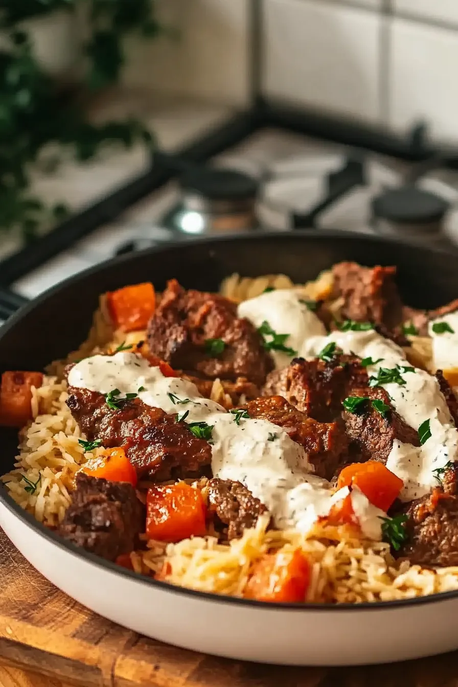 Steak Queso Rice