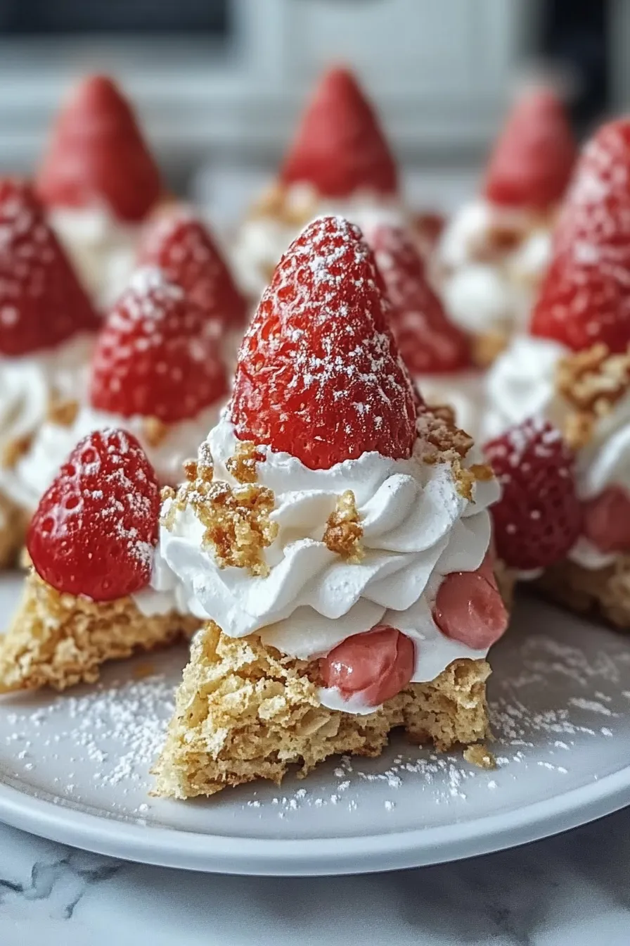 Strawberry Crunch Cheesecake Cones