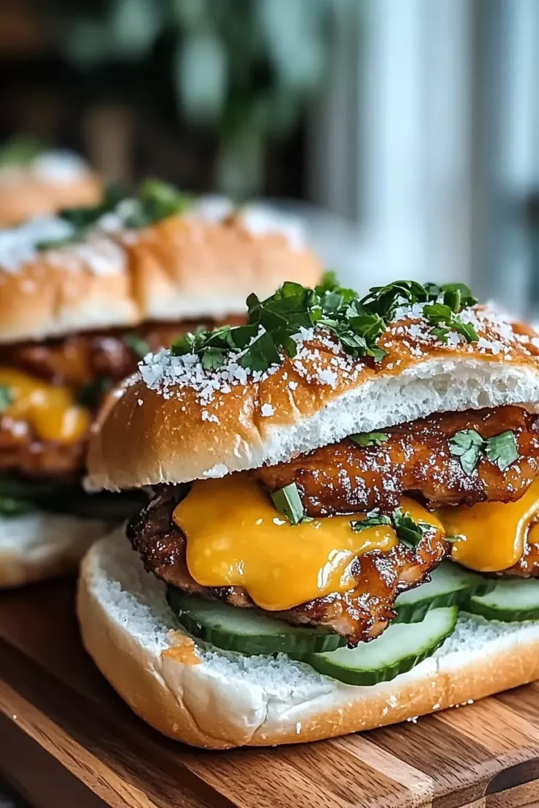 Sweet & Tangy Honey Mustard Chicken Sliders
