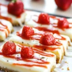 Delicious Philadelphia Cheesecake Bars on a Plate