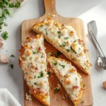 Viral Chicken Alfredo Garlic Bread