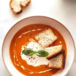 Delicious Tomato Soup (w/ Fresh Tomatoes!) Served Hot