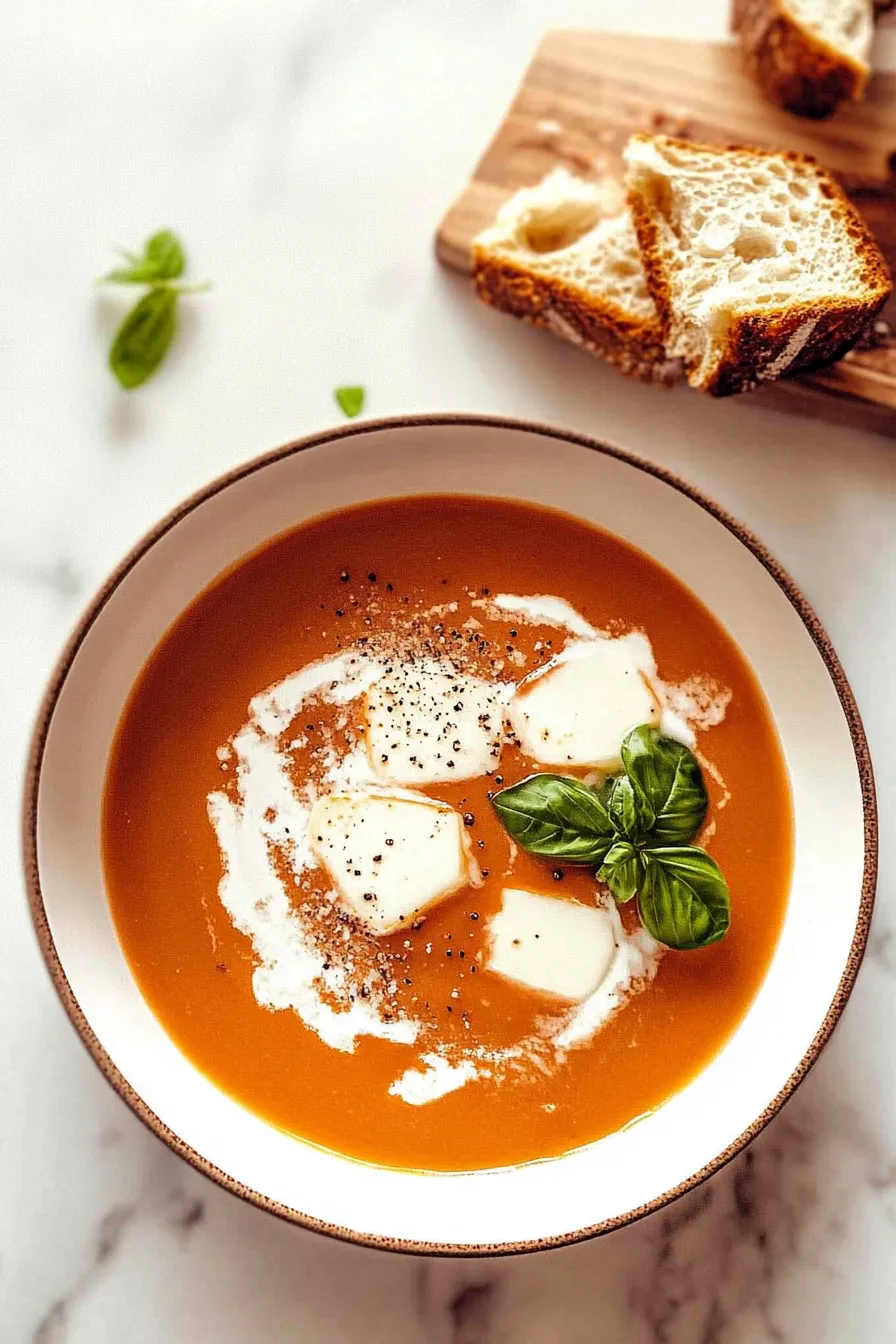 Tomato Soup (w/ Fresh Tomatoes!)