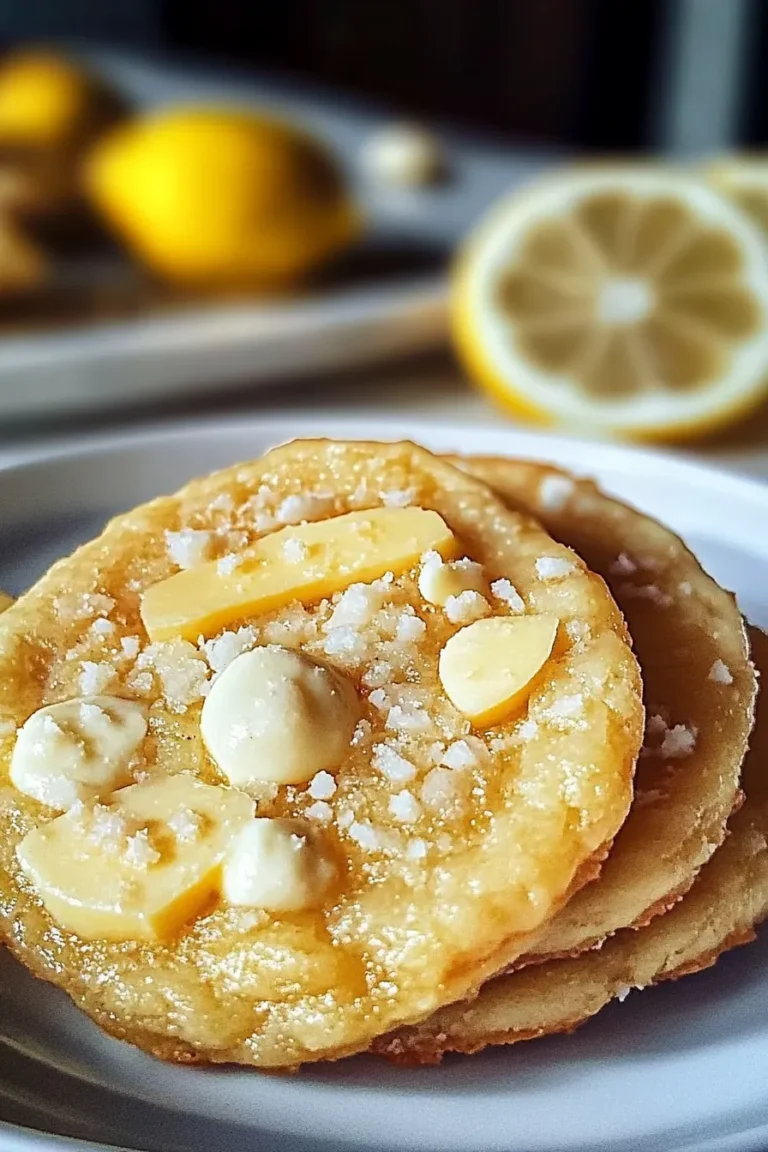 Lemon White Chocolate Cookies Freshly Baked