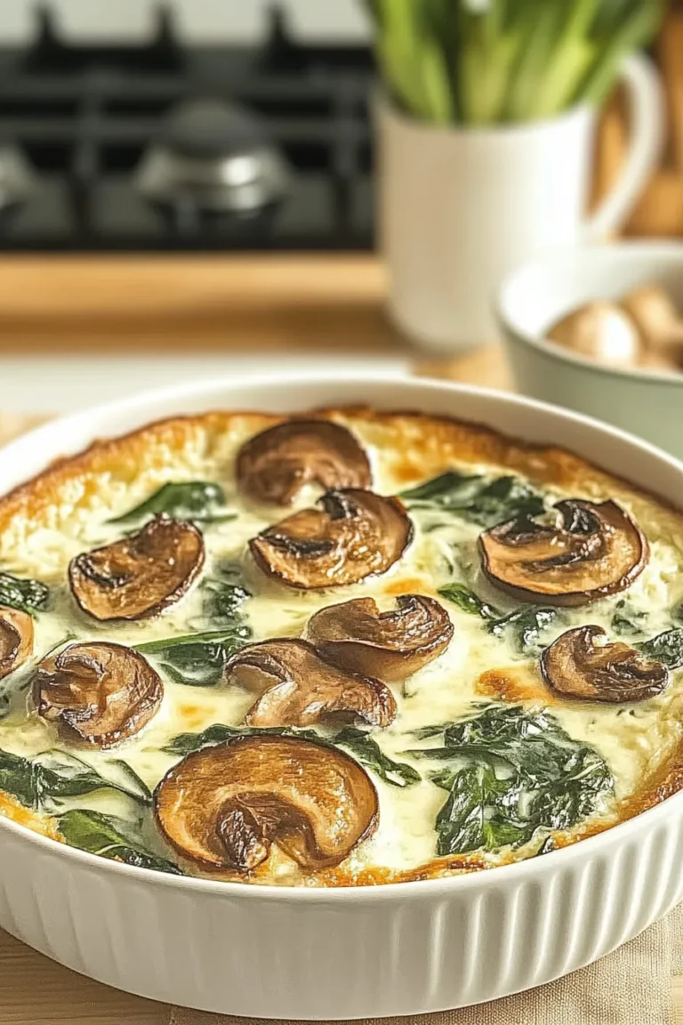 Spinach and Mushroom Frittata Freshly Baked