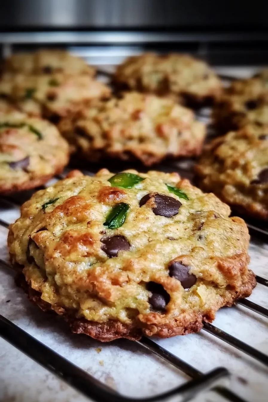 Zucchini Oatmeal Chocolate Chip Cookies