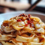 Aromatic Garlic Chilli Noodles with Soy and Vinegar Garnish