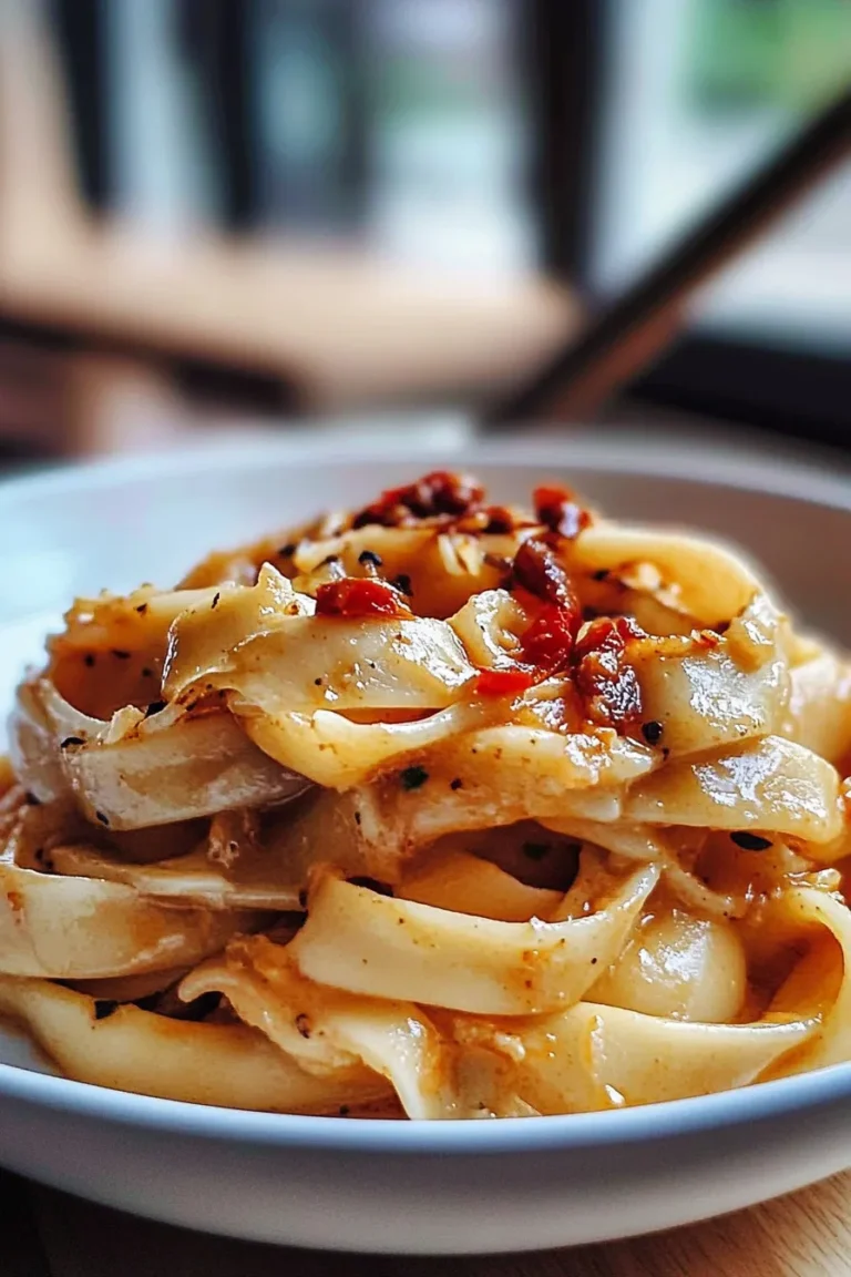 Aromatic Garlic Chilli Noodles with Soy and Vinegar Garnish