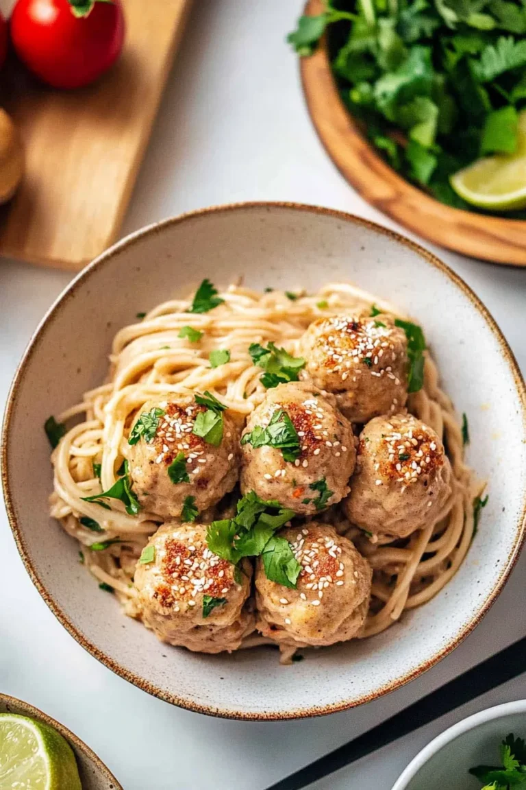 Succulent Asian Turkey Meatballs Ready to Enjoy