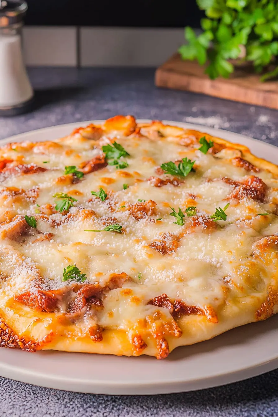 Bacon Alfredo Pizza
