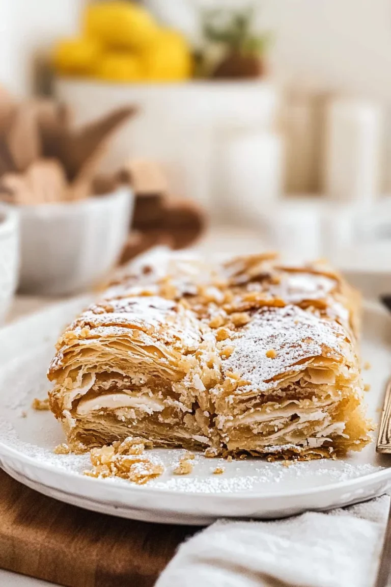 Flaky Baklava Rolls Ready to Serve