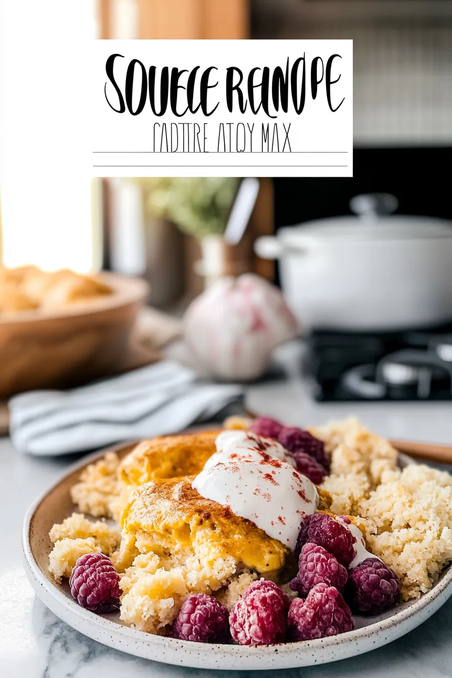 Berry Cream Cheese Cobbler