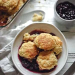 Delicious Blackberry Cobbler with Sweet Corn Biscuits