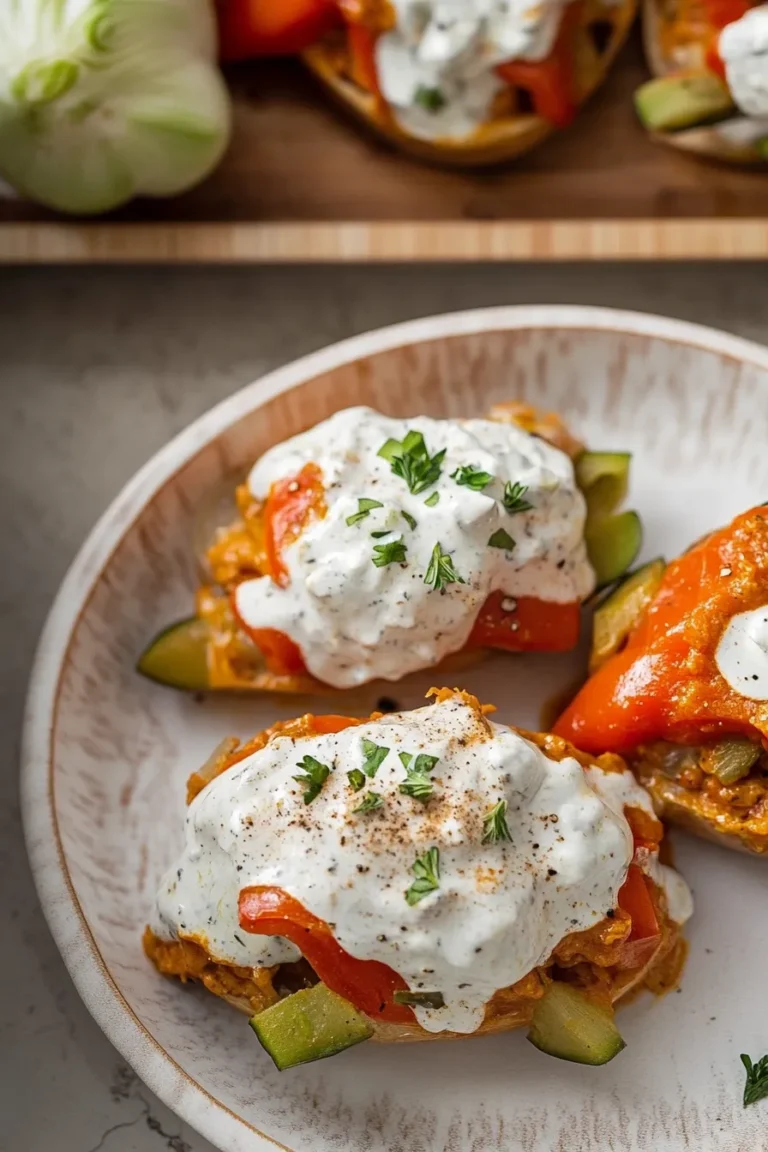 Buffalo Chicken Stuffed Peppers – Delicious Dairy Free Dish