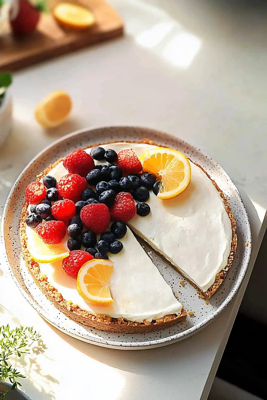 Creamy Cheesecake Slice - No Bake Delight