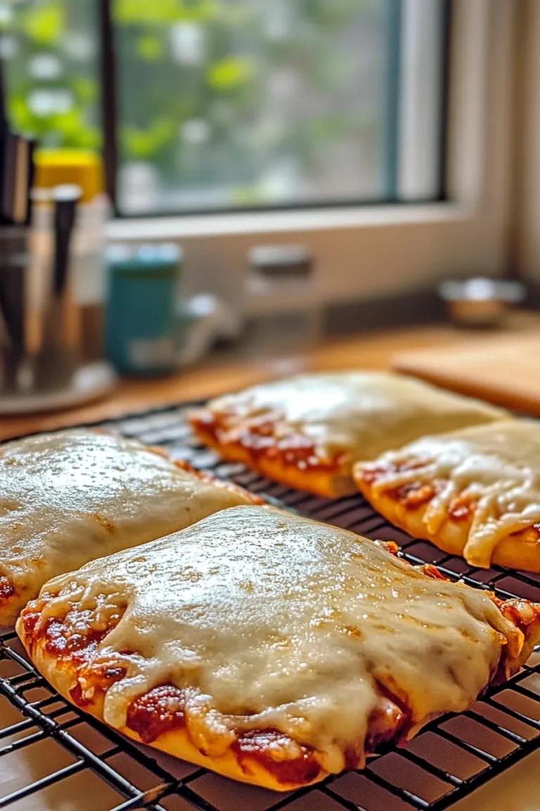 Cheesy Pizza Pockets Freshly Baked and Ready to Enjoy