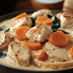 Creamy Chicken Mushroom Onion Dish
