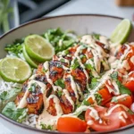 Chili Chicken Bowl with Coconut Lime Drizzle – Tasty & Fresh