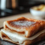 Churro Stuffed French Toast with Cinnamon Sugar Close-Up